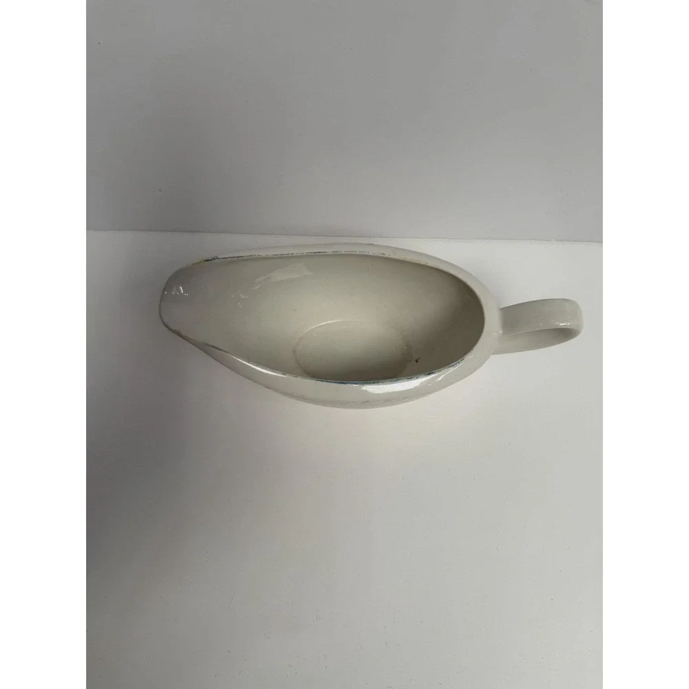 Vintage Wedgwood Rose Gravy Boat‎ Cream Etruria England